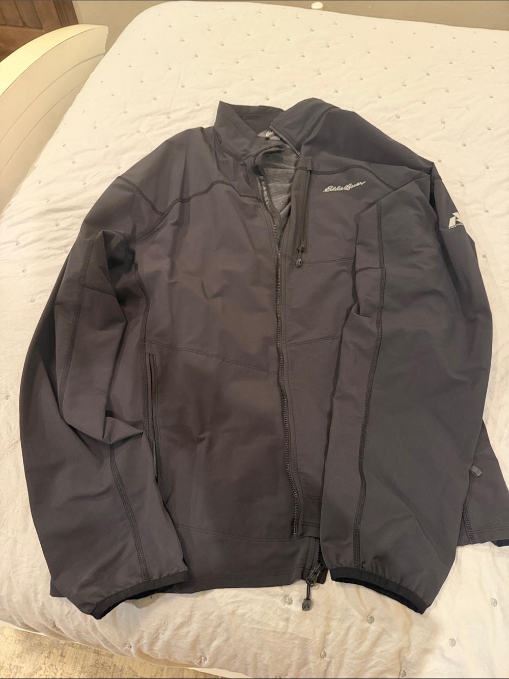 Eddie Bauer Men's Charcoal Softshell Performance Jacket